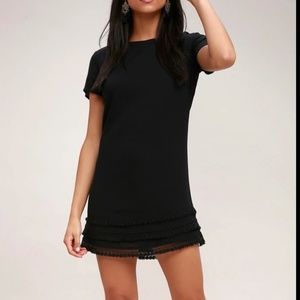 Lulu’s Buenos Aires black shift dress